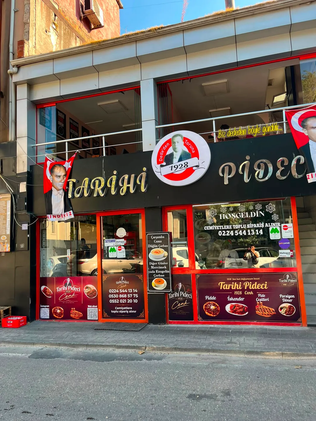 Tarihi Pideci cephe kaplama uygulaması